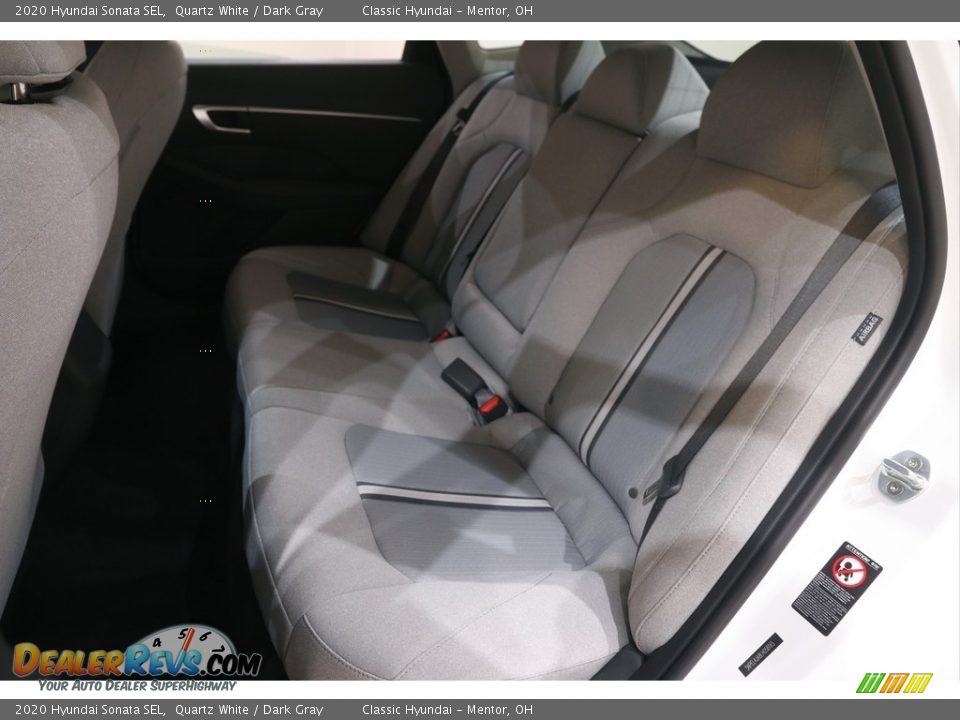 2020 Hyundai Sonata SEL Quartz White / Dark Gray Photo #17