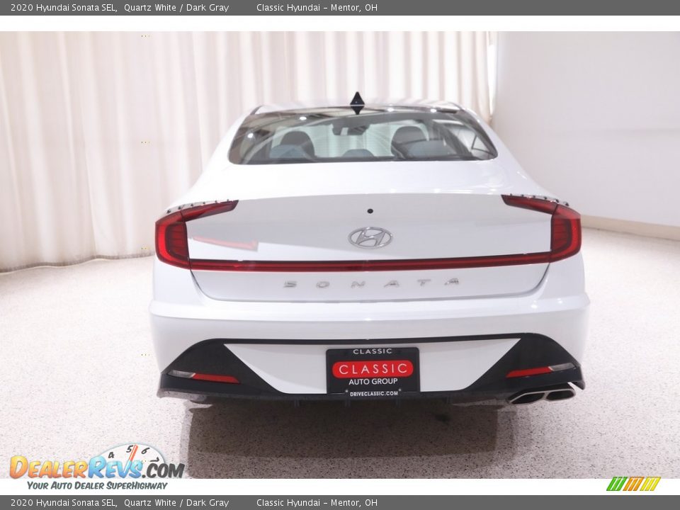 2020 Hyundai Sonata SEL Quartz White / Dark Gray Photo #18