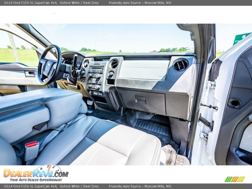 2014 Ford F150 XL SuperCab 4x4 Oxford White / Steel Grey Photo #22