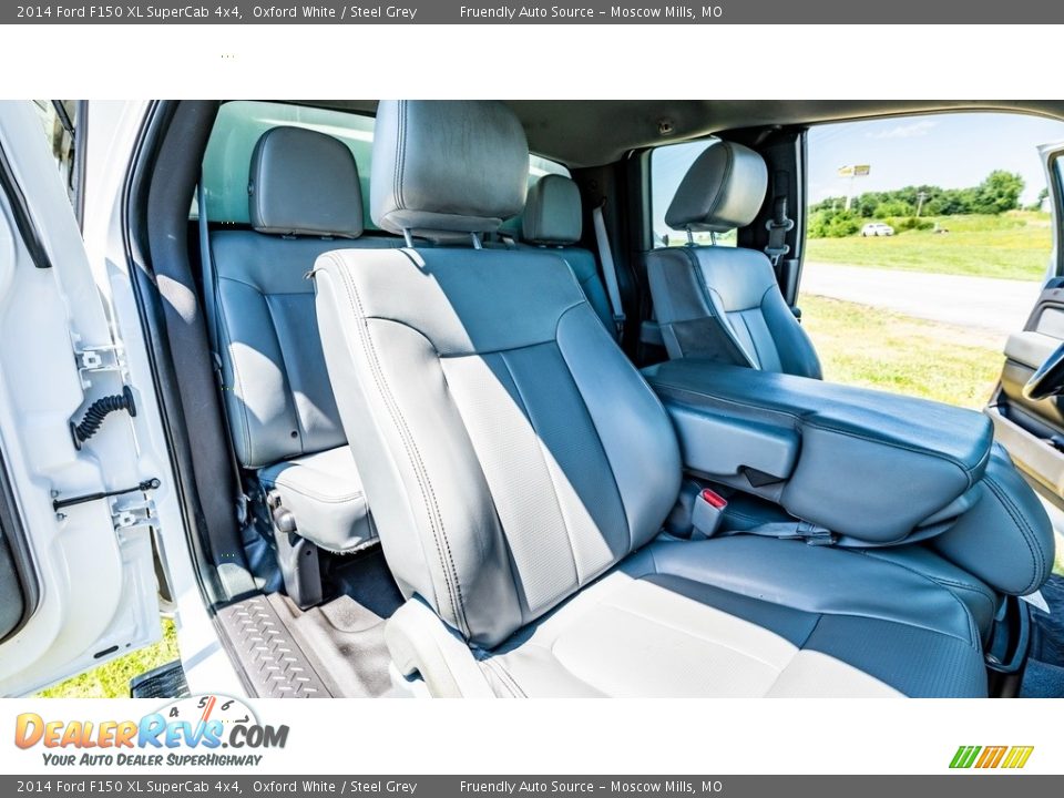 2014 Ford F150 XL SuperCab 4x4 Oxford White / Steel Grey Photo #24