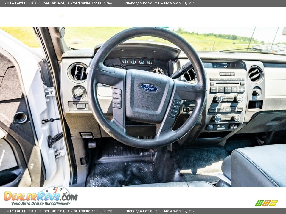 2014 Ford F150 XL SuperCab 4x4 Oxford White / Steel Grey Photo #26