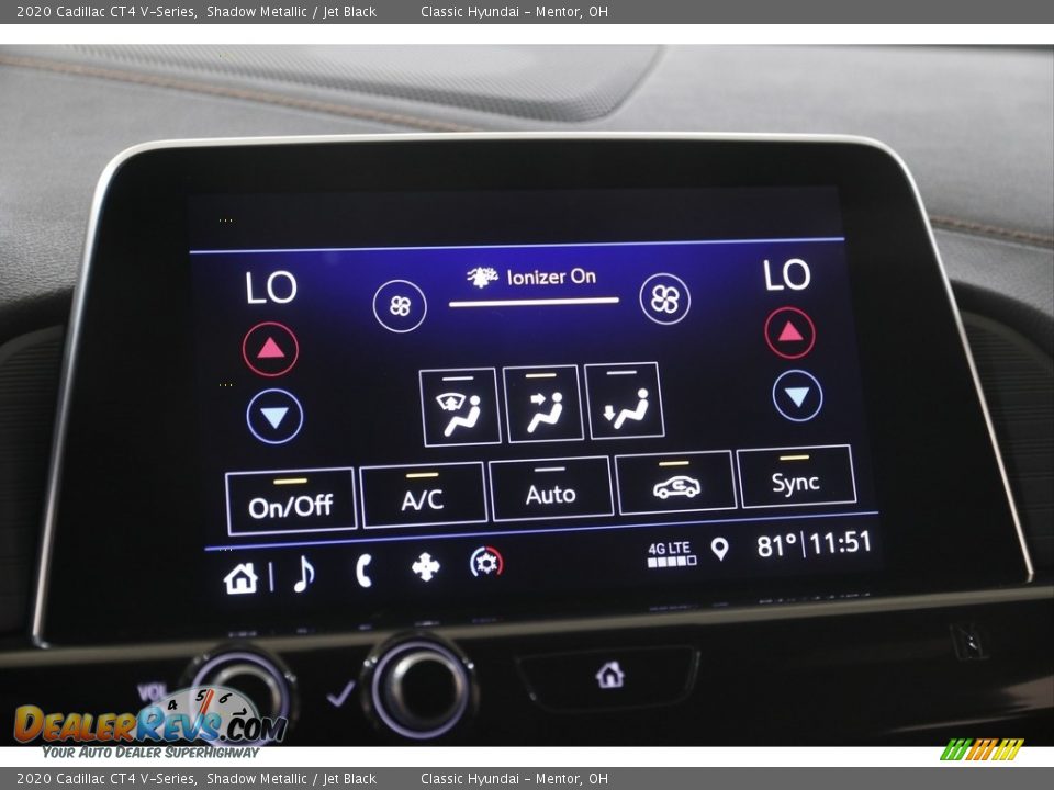 2020 Cadillac CT4 V-Series Shadow Metallic / Jet Black Photo #12