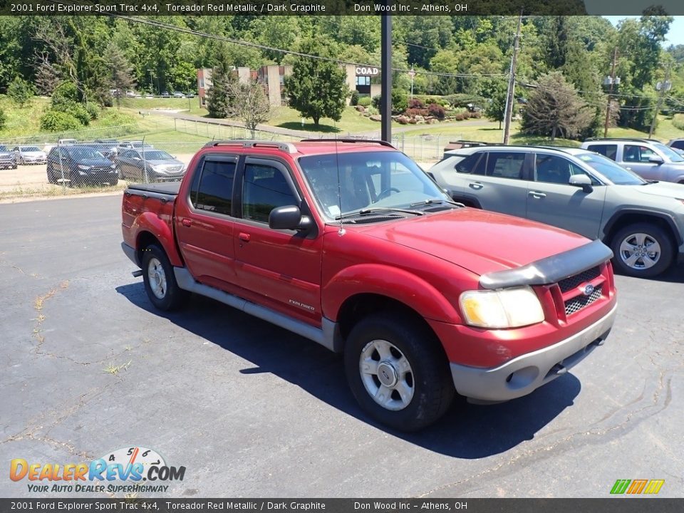 2001 Ford Explorer Sport Trac 4x4 Toreador Red Metallic / Dark Graphite Photo #2