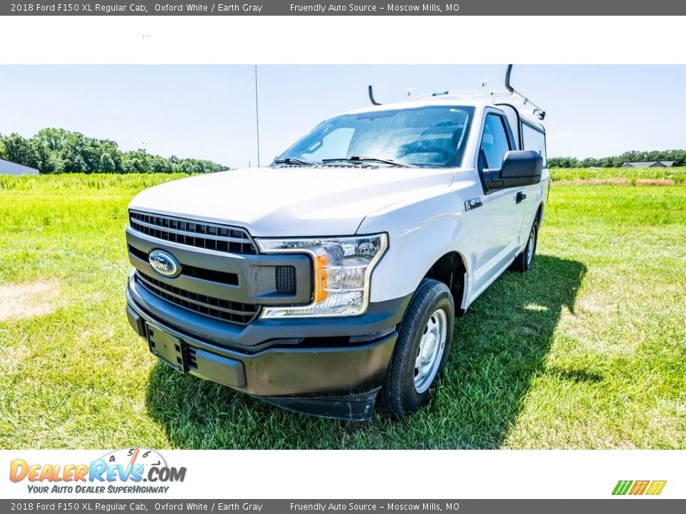 2018 Ford F150 XL Regular Cab Oxford White / Earth Gray Photo #8