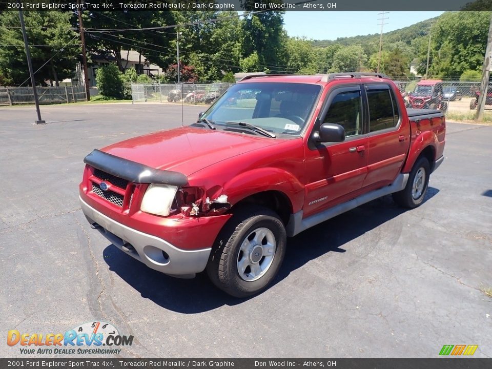 2001 Ford Explorer Sport Trac 4x4 Toreador Red Metallic / Dark Graphite Photo #7