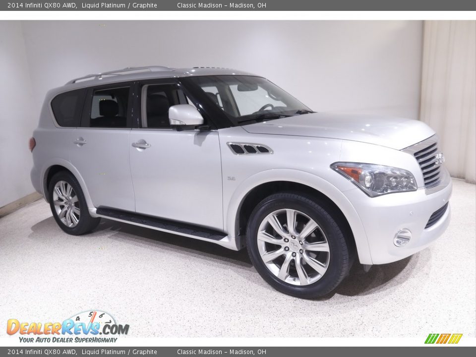 Front 3/4 View of 2014 Infiniti QX80 AWD Photo #1