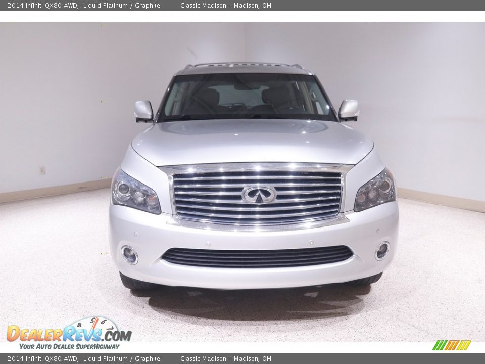 2014 Infiniti QX80 AWD Liquid Platinum / Graphite Photo #2