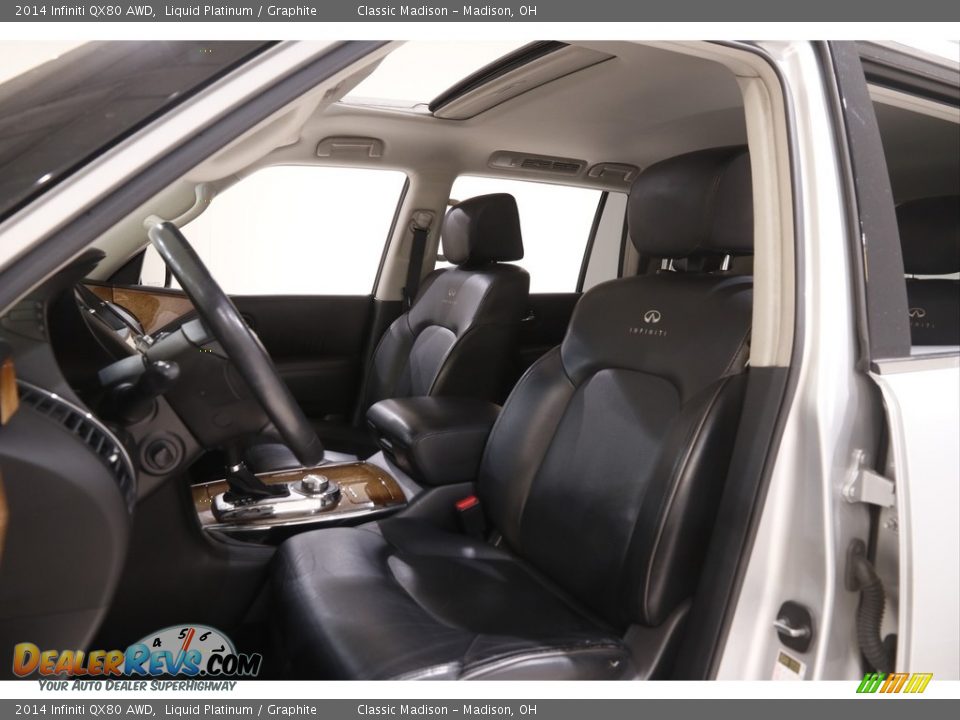 2014 Infiniti QX80 AWD Liquid Platinum / Graphite Photo #5