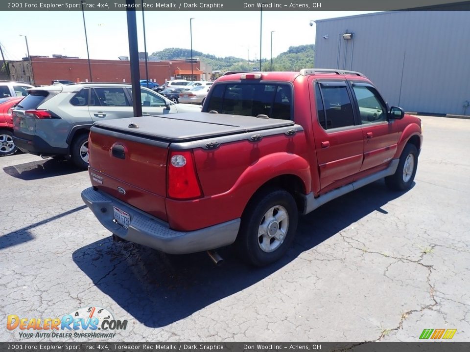 2001 Ford Explorer Sport Trac 4x4 Toreador Red Metallic / Dark Graphite Photo #12