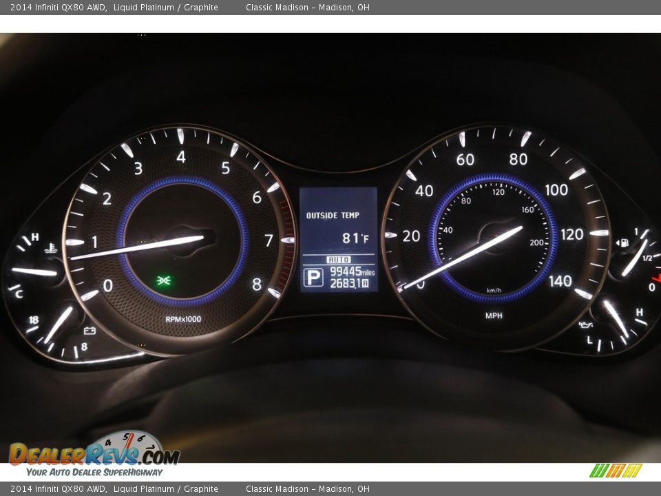 2014 Infiniti QX80 AWD Gauges Photo #8