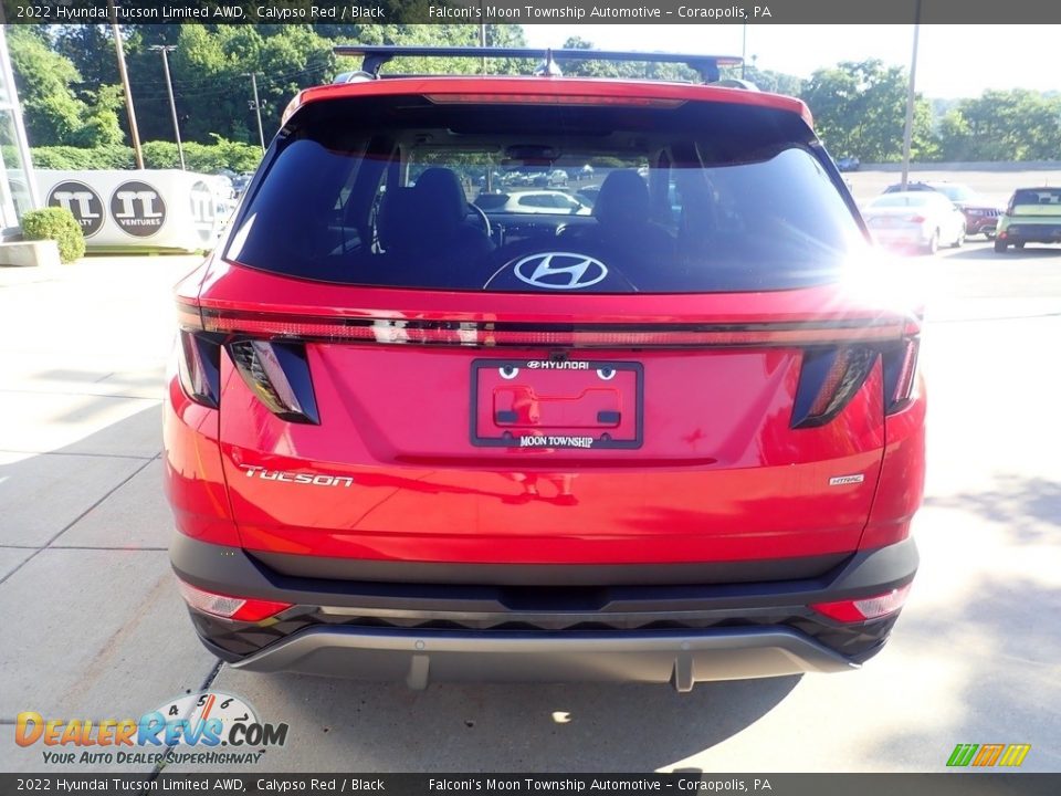 2022 Hyundai Tucson Limited AWD Calypso Red / Black Photo #3