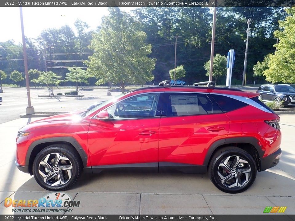 2022 Hyundai Tucson Limited AWD Calypso Red / Black Photo #6