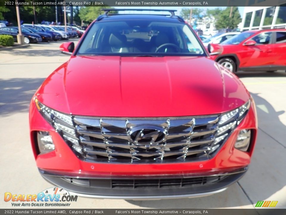 2022 Hyundai Tucson Limited AWD Calypso Red / Black Photo #8