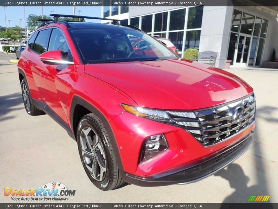 2022 Hyundai Tucson Limited AWD Calypso Red / Black Photo #9