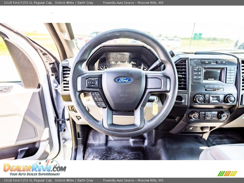 2018 Ford F150 XL Regular Cab Oxford White / Earth Gray Photo #27