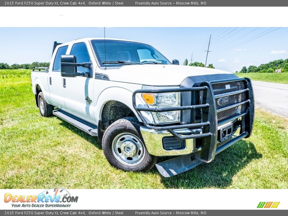 2015 Ford F250 Super Duty XL Crew Cab 4x4 Oxford White / Steel Photo #1