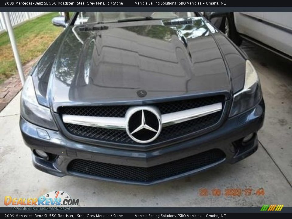 2009 Mercedes-Benz SL 550 Roadster Steel Grey Metallic / Stone Photo #4