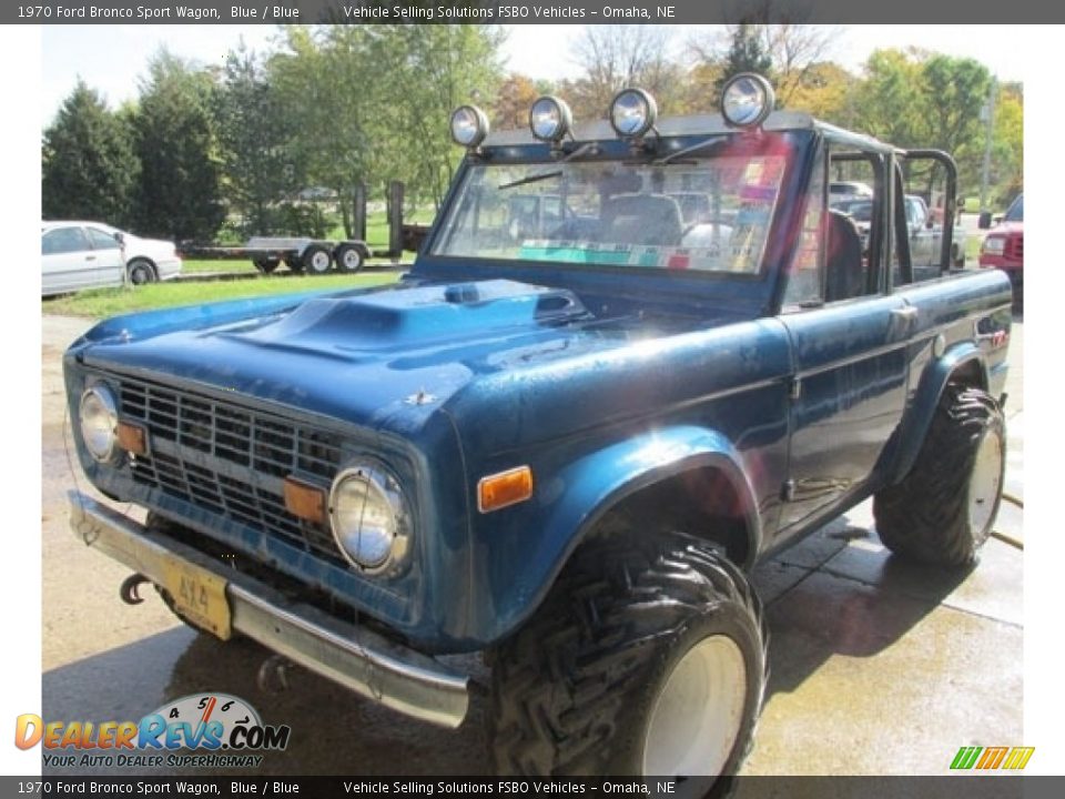 1970 Ford Bronco Sport Wagon Blue / Blue Photo #1