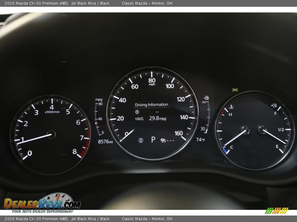 2020 Mazda CX-30 Premium AWD Jet Black Mica / Black Photo #8
