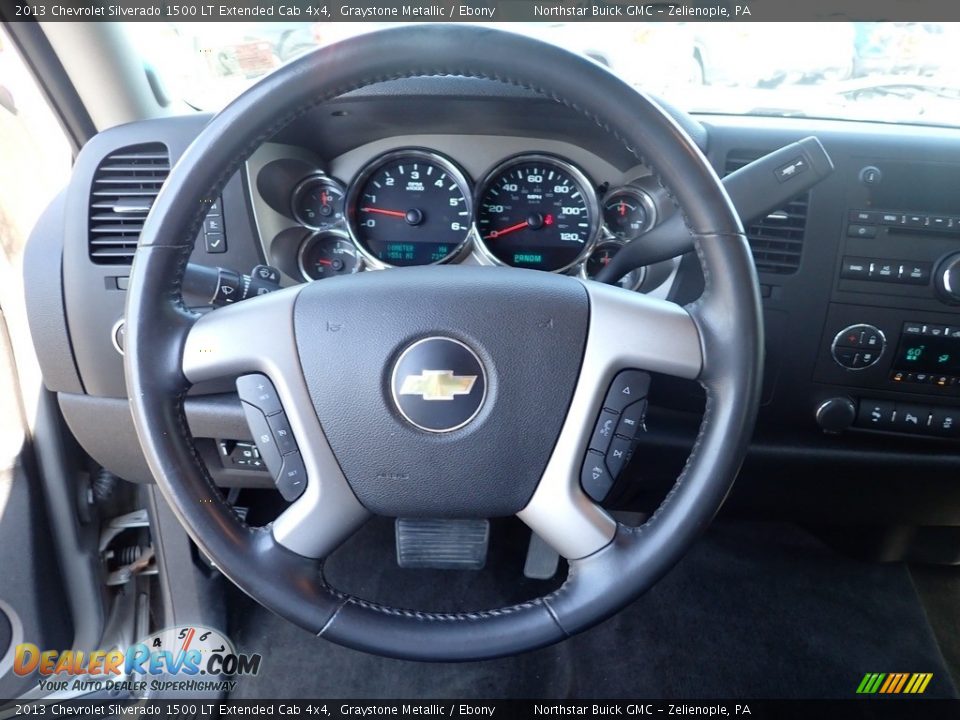 2013 Chevrolet Silverado 1500 LT Extended Cab 4x4 Graystone Metallic / Ebony Photo #28