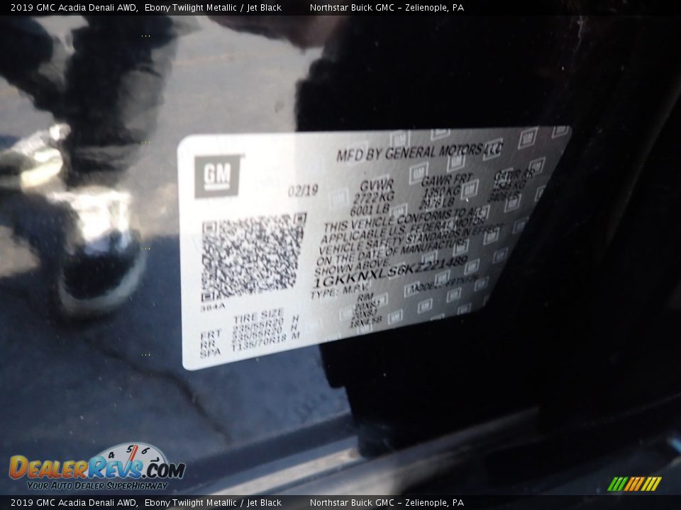 2019 GMC Acadia Denali AWD Ebony Twilight Metallic / Jet Black Photo #30