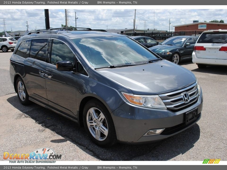 2013 Honda Odyssey Touring Polished Metal Metallic / Gray Photo #7