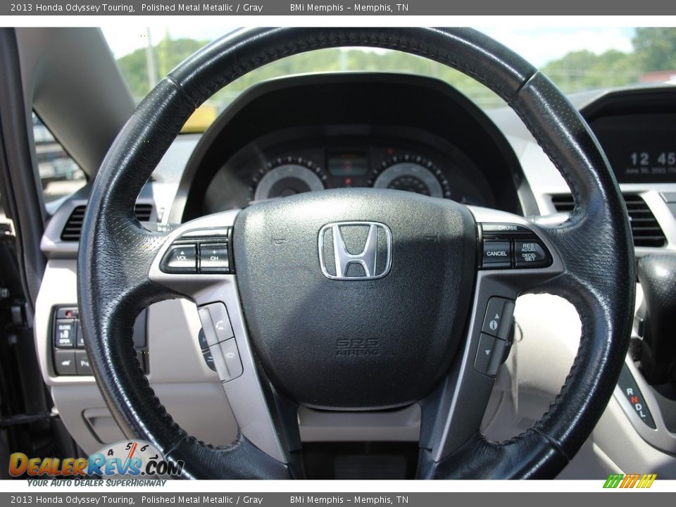 2013 Honda Odyssey Touring Polished Metal Metallic / Gray Photo #12