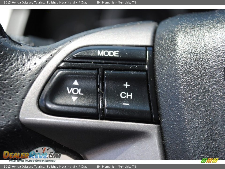 2013 Honda Odyssey Touring Polished Metal Metallic / Gray Photo #13
