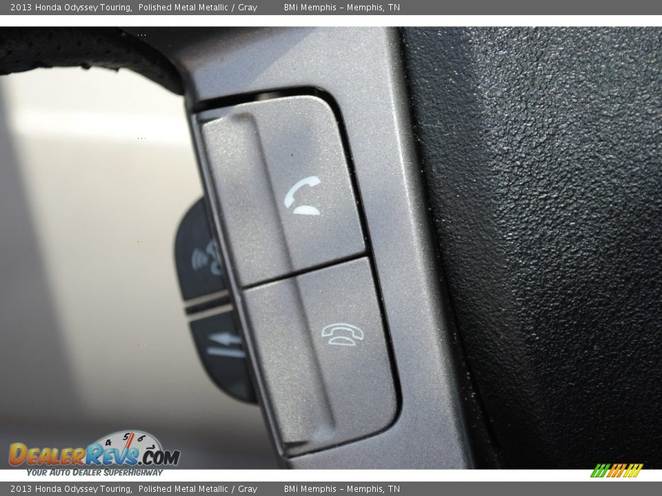 2013 Honda Odyssey Touring Polished Metal Metallic / Gray Photo #14