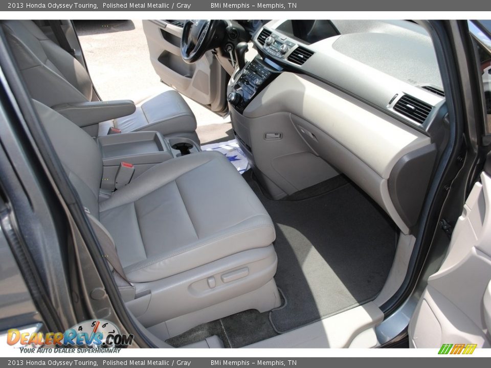2013 Honda Odyssey Touring Polished Metal Metallic / Gray Photo #28