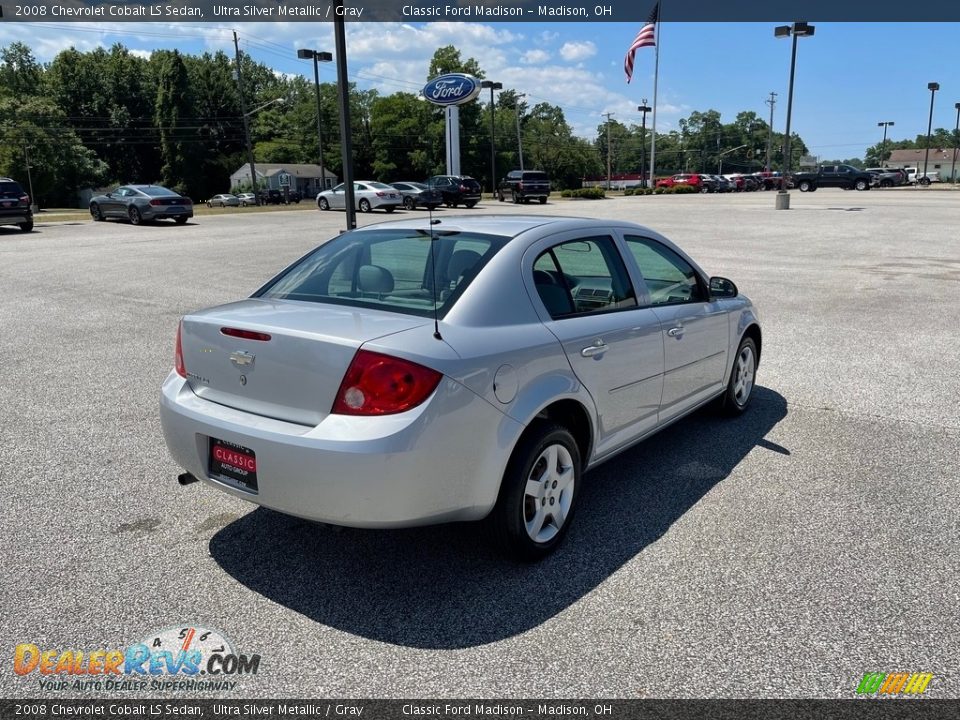 2008 Chevrolet Cobalt LS Sedan Ultra Silver Metallic / Gray Photo #4