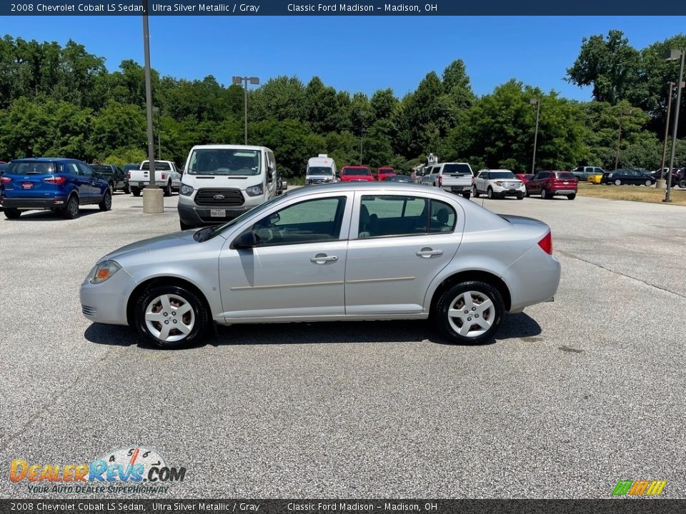 2008 Chevrolet Cobalt LS Sedan Ultra Silver Metallic / Gray Photo #8