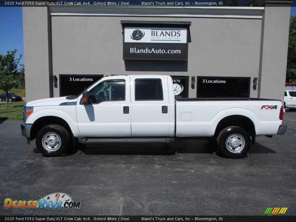 2015 Ford F350 Super Duty XLT Crew Cab 4x4 Oxford White / Steel Photo #1