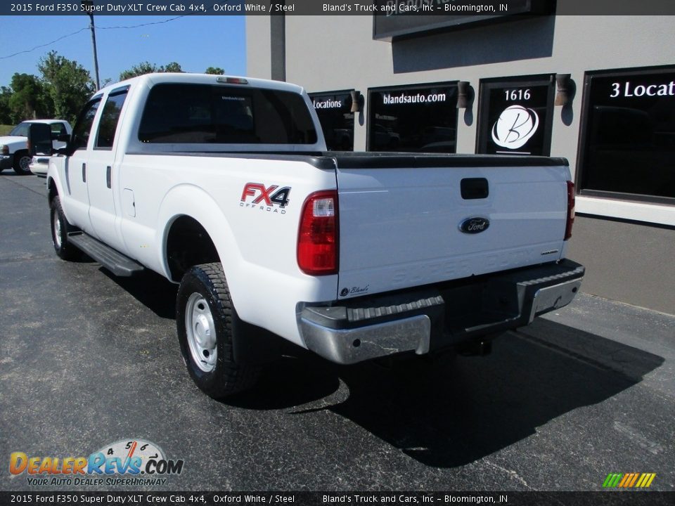 2015 Ford F350 Super Duty XLT Crew Cab 4x4 Oxford White / Steel Photo #3