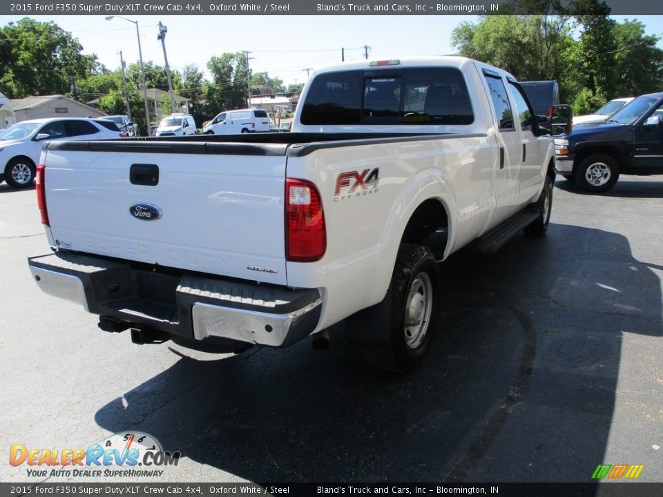 2015 Ford F350 Super Duty XLT Crew Cab 4x4 Oxford White / Steel Photo #4