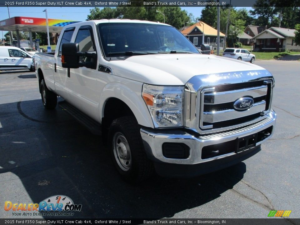 2015 Ford F350 Super Duty XLT Crew Cab 4x4 Oxford White / Steel Photo #5