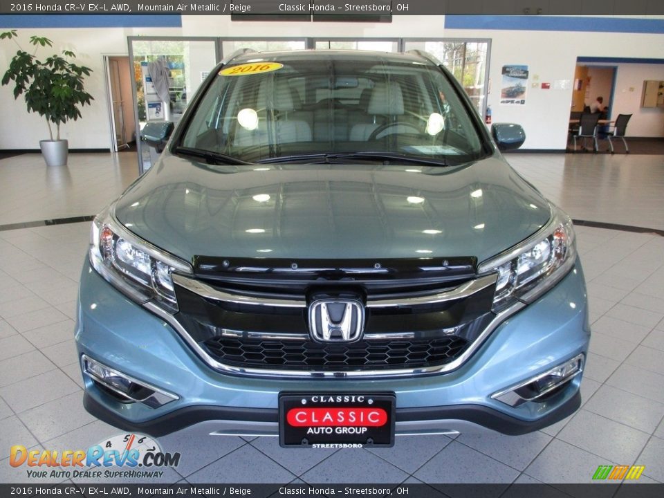 2016 Honda CR-V EX-L AWD Mountain Air Metallic / Beige Photo #2