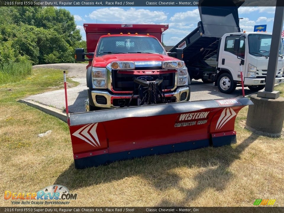 2016 Ford F550 Super Duty XL Regular Cab Chassis 4x4 Race Red / Steel Photo #1