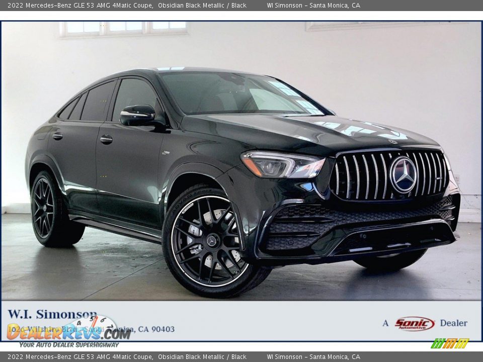 2022 Mercedes-Benz GLE 53 AMG 4Matic Coupe Obsidian Black Metallic / Black Photo #1