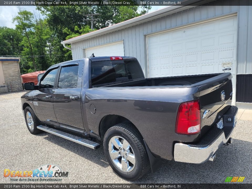 2016 Ram 1500 Big Horn Crew Cab 4x4 Bright Silver Metallic / Black/Diesel Gray Photo #3