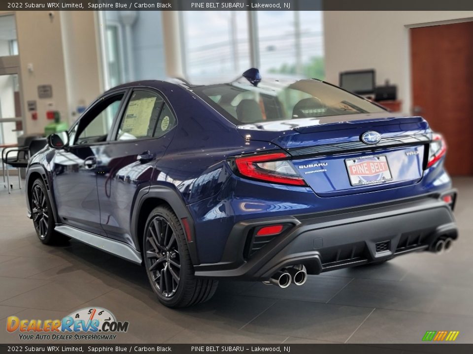 2022 Subaru WRX Limited Sapphire Blue / Carbon Black Photo #4