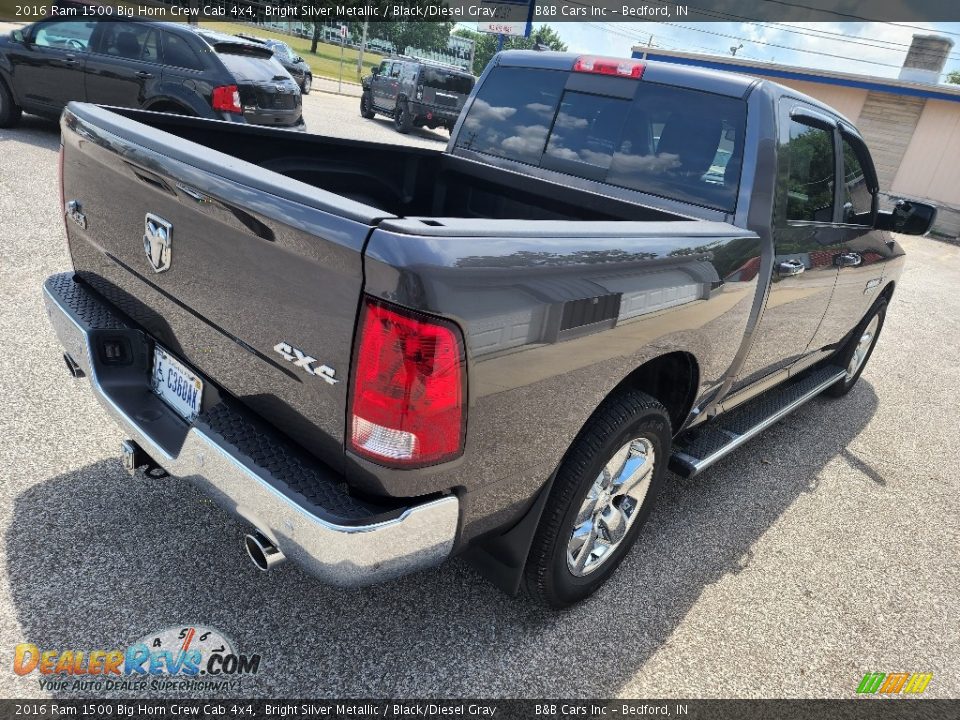 2016 Ram 1500 Big Horn Crew Cab 4x4 Bright Silver Metallic / Black/Diesel Gray Photo #5