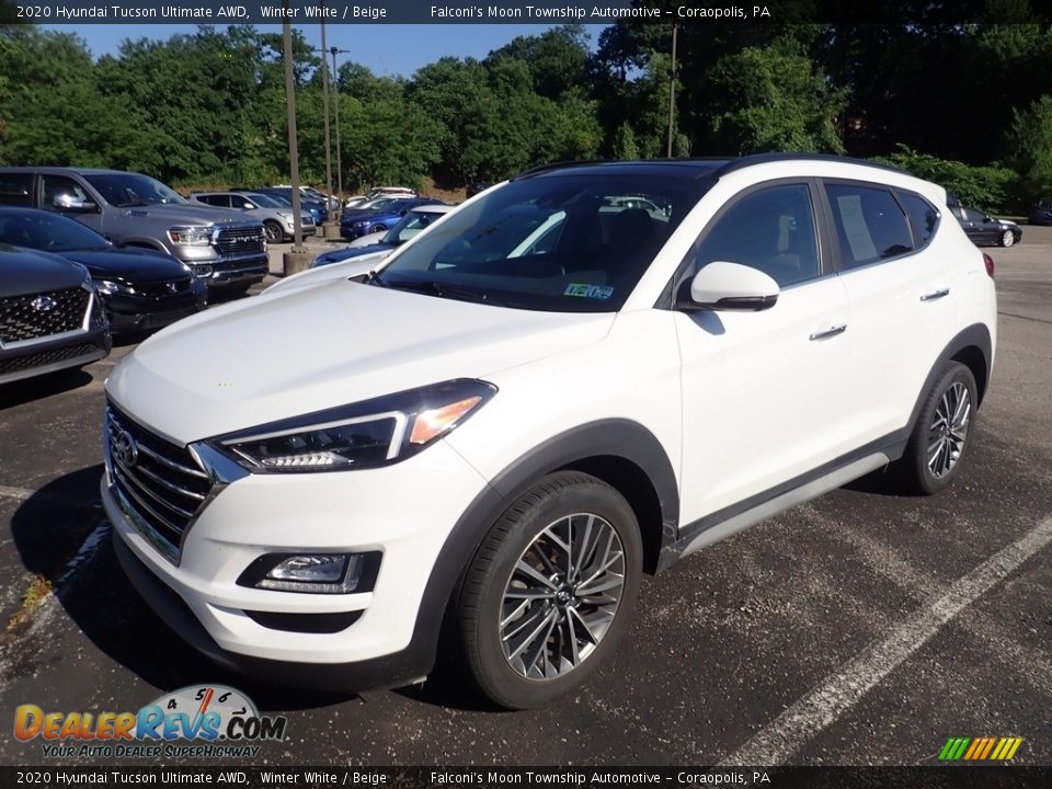 2020 Hyundai Tucson Ultimate AWD Winter White / Beige Photo #1