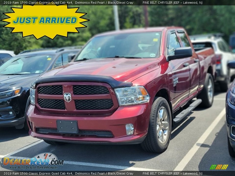 2019 Ram 1500 Classic Express Quad Cab 4x4 Delmonico Red Pearl / Black/Diesel Gray Photo #1