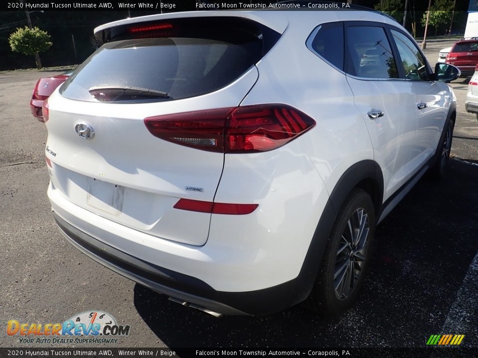 2020 Hyundai Tucson Ultimate AWD Winter White / Beige Photo #4