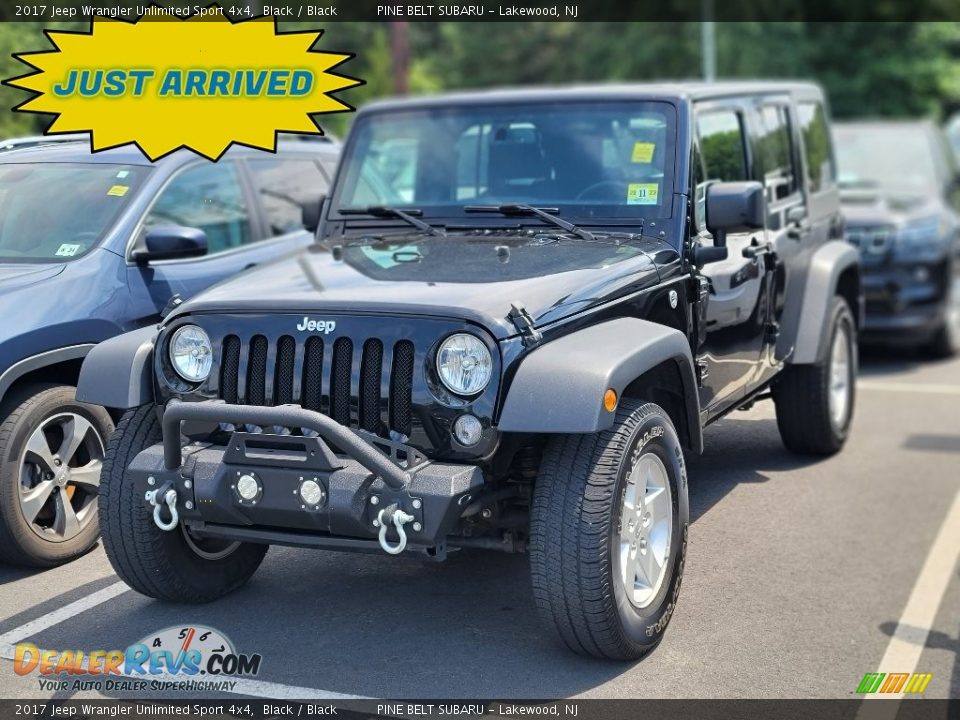 2017 Jeep Wrangler Unlimited Sport 4x4 Black / Black Photo #1