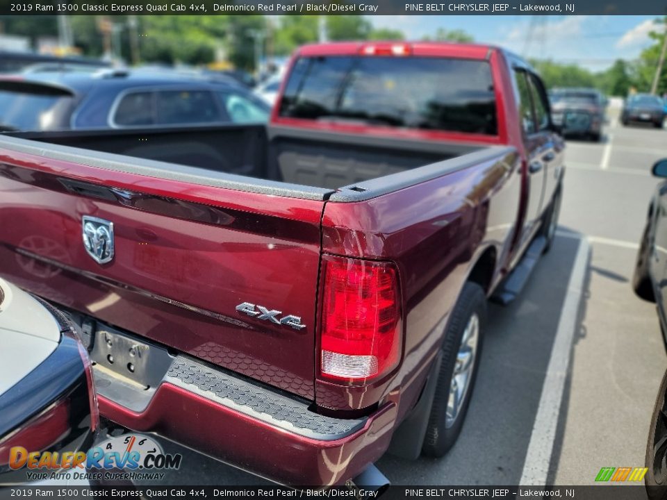 2019 Ram 1500 Classic Express Quad Cab 4x4 Delmonico Red Pearl / Black/Diesel Gray Photo #5