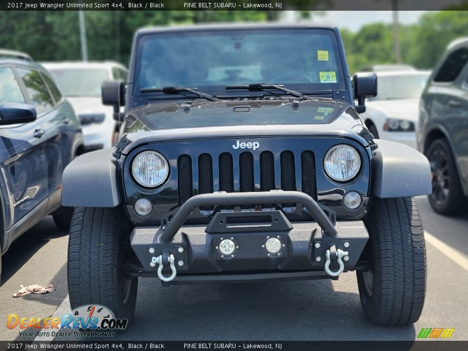 2017 Jeep Wrangler Unlimited Sport 4x4 Black / Black Photo #2