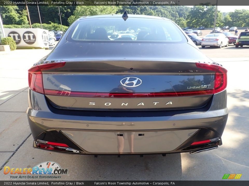 2022 Hyundai Sonata Limited Portofino Gray / Black Photo #3