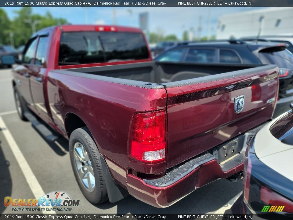 2019 Ram 1500 Classic Express Quad Cab 4x4 Delmonico Red Pearl / Black/Diesel Gray Photo #6